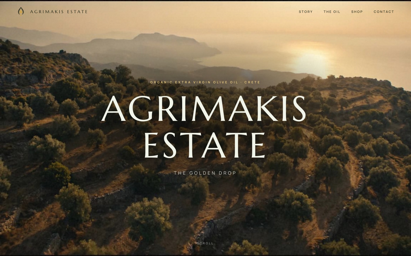 Agrimakis Estate — homepage